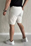 Men's Shorts with Waist Tie and Zipper - 3