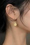 Pearl Detailed Dangle Mussel Earrings - 2