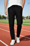 Three-Threaded Sweatpants with Elastic Waistband
