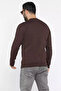 Crew Neck Men's Sweatshirt with Pockets - 3