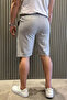 Men's Waist-Tie Self-Patterned Pocketed Shorts - 3