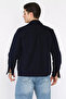 Men's Front Snap Button Cashmere Shirt Jacket - 3