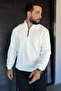 High Collar Half Zipper Double Face Men's Sweatshirt - 2