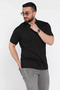 Half Zipper Polo Collar Men's T-Shirt - 2