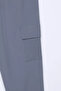 Men's Sweatpants with Elastic Waist and Cuffs and Cargo Pockets - 4