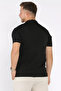 Polo Collar Half Zipper Lycra Men's T-Shirt - 3