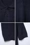 Men's Polo Collar Half Button Knitwear T-Shirt - 3