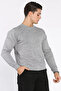 Men's Crew Neck Patterned Knitwear Sweater - 2