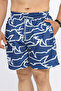 Digital Printed Men's Swim Shorts with Pockets