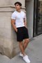 Men's Elastic Waist Tied Linen Shorts - 5