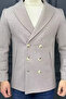Double-Breasted Collared Men's Cashmere Coat - 4
