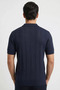 Men's Polo Collar Half Button Knitwear T-Shirt - 2