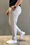 Men's Jogger Pants with Waist Tie and Zipper - 2