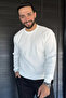 Crew Neck Patterned Men's Knitwear Sweater - 2