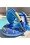 Baby pool float, Swimming Pool Float Boat with Sun Protection Canopy Inflatable Pool Float Yac - 4