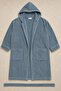 Unisex Hooded 100% Cotton Microcotton Large Size Bathrobe L-5Xl - 3