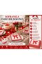Bow Patterned 16-Piece Party Napkins 33X33 cm |   Stylish Napkin with Bow |   Birthday Baby Shower Special Day |   Pink Black Red Lilac - 5