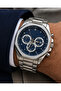 Men's Wristwatch Silver Color with Calendar Casual and Classic Style Gift Boxed