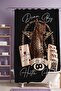 Bathroom Curtain, Leopard and Playing Cards Patterned Shower Curtain, Bathtub Curtain 175X200Cm - 2