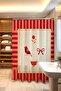 Bathroom Curtain, Minimalist Theme Patterned Shower Curtain, Bathtub Curtain 175X200Cm - 3