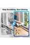 Window Vacuum Squeegee Cordless, 2000Pa Electric Window Cleaner Tool with 2200mAh & 150ml Water Collection Tank, Window Cleaning Kit Shower Squeegee for Glass Doors, Tiles, Mirrors, Car (White) - 3