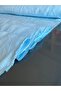 Blue Color Modal Cotton Cupra Fabric by the Meter Double Layered Dress Pants Clothing Fabric - 3