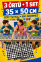 Stain-Proof and Liquid-Proof Lunch Mat 35×50 cm – Set of 3 for Primary School and Kindergarten - 6