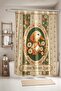 Bathroom Curtain, Duck Pattern Shower Curtain with Scarf, Bathtub Curtain 175X200Cm