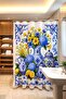 Bathroom Curtain, Tile Vases and Lemons Patterned Shower Curtain, Bathtub Curtain 175X200Cm - 3