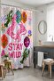 Bathroom Curtain, Wild Pink Tigers Patterned Shower Curtain, Bathtub Curtain 175X200Cm - 5