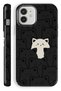 (Magsafe) iPhone 12 Pro White Cat Double Layer Glossy Protect Phone Case