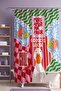 Bathroom Curtain, Shower Curtain with Crab and Goose Patterns, Bathtub Curtain 175X200Cm - 2