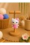 Amigurumi Knitted Keychain - Handmade Bag Accessory and Gift-Ready Animated Character