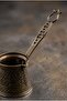 80 ml Traditional Embossed Cast Iron Coffee Pot Induction Compatible Single Serving Turkish Coffee Pot - 4