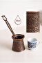 100 ml Traditional Embossed Cast Iron Coffee Pot Induction Compatible 1-2 Person Turkish Coffee Pot - 2