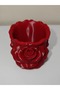 Velvet Rose 11cm Bioplastic Rose Design Makeup Organizer - Red - 5