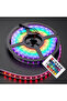 Rgb Strip 5 Meters 16 Color Remote Controlled Double Sided Tape with Adapter - 3