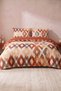 Geometric Pattern Double Duvet Cover Set |   100% Cotton |   200X220 cm Duvet Cover, 2 Pieces of 50X70 cm Pillowcases and Fitted Sheet - 3
