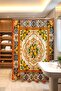 Bathroom Curtain, Orange Lemons Patterned Shower Curtain, Bathtub Curtain 175X200Cm - 3