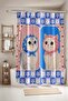 Bathroom Curtain, Cats Patterned Shower Curtain with Small Shawl, Bathtub Curtain 175X200Cm - 2