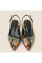 Valley Ethnic Pattern Short Thick Heeled Shoes - 3