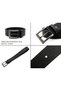 Gk0017 Battal Boy Genuine Floater Textured Leather Large Size One Piece Stainless Buckle Width 4.5 cm Black Sport Classic Men's Belt - 4