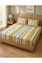 King Size Double Elastic Sheet Set 180X200X30 Cm, 2 Zippered 50X70 cm Pillowcases