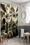 Bathroom Curtain, Green Trees and Rainbows Patterned Shower Curtain, Bathtub Curtain 175X200Cm - 5