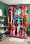 Bathroom Curtain, Seaside Town Cat Patterned Shower Curtain, Bathtub Curtain 175X200Cm - 4