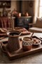 200 ml Traditional Embossed Cast Steel Induction Compatible Turkish Coffee Pot for 3-4 People - 3