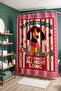 Bathroom Curtain, Dog Pattern Shower Curtain with Glasses, Bathtub Curtain 175X200Cm - 4