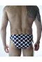 Men's 3D Cube Patterned Slip Underwear - 2