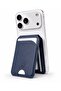 Dark Blue Magnetic Adhesive 5-Chamber Magnetic Card Holder with Axis Stand (Rfid)