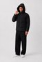 Men's Black, Nova Fabric, Form-Stitched, Removable Hood, Water and Wind Resistant, Inflatable Winter Coat - 4
